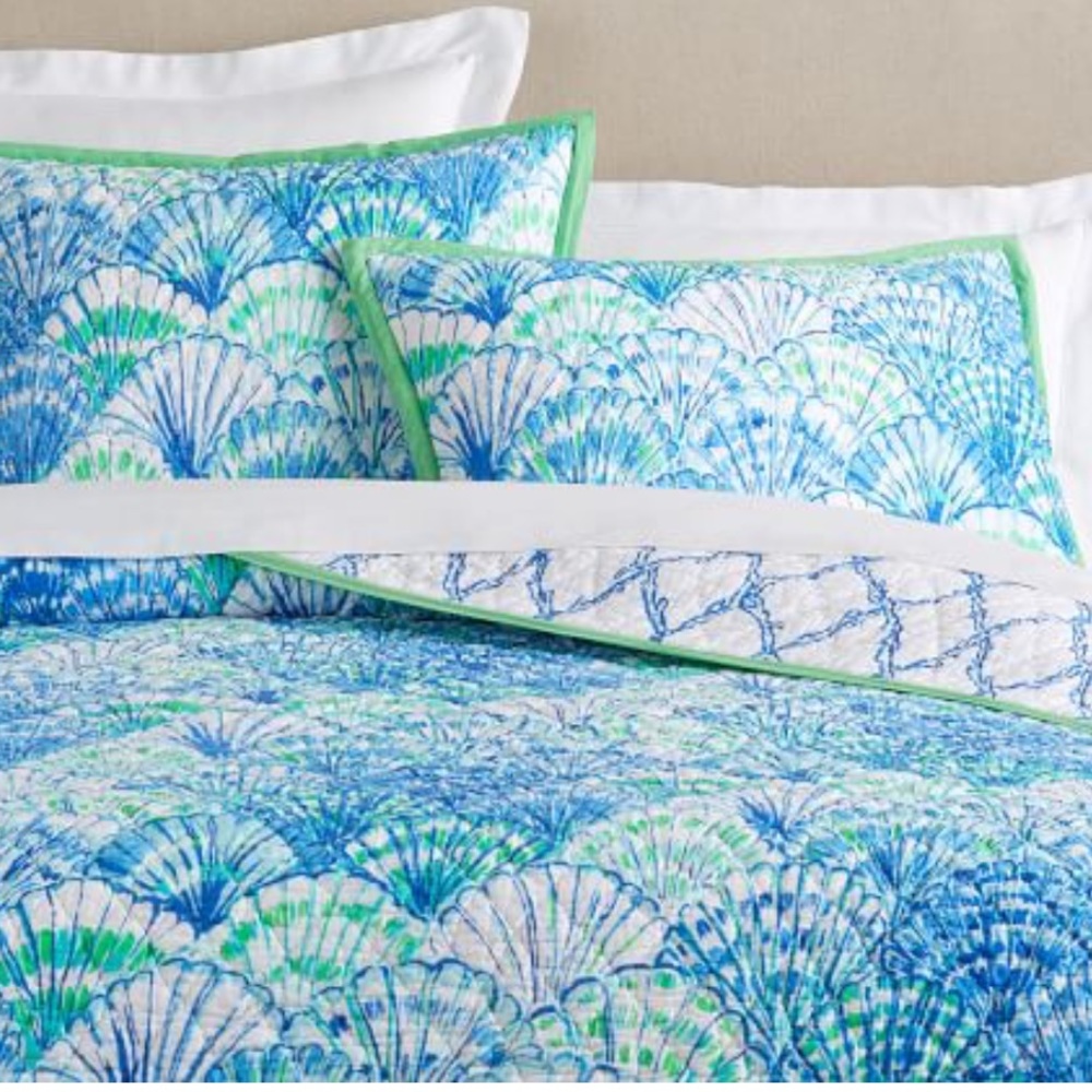 BNWT Lilly Pulitzer Potter Barn Oh Shello Sham